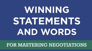 Winning Statements and Words 